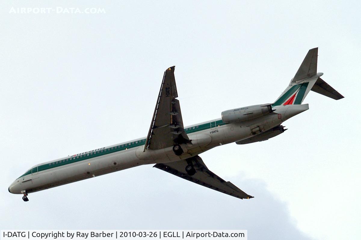 I-DATG, 1994 McDonnell Douglas MD-82 (DC-9-82) C/N 53225, McDonnell-Douglas DC-9-82 [53225] (Alitalia) Home~G 26/03/2010. On approach 27R.