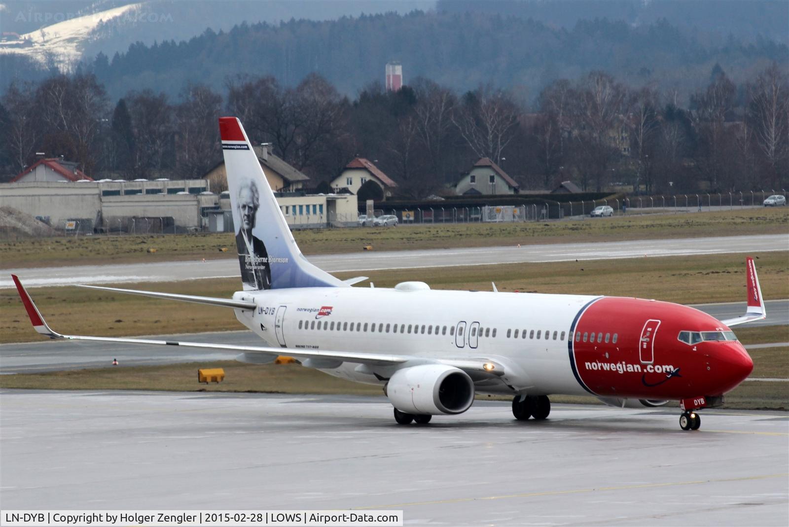 LN-DYB, 2009 Boeing 737-8JP C/N 39163, Arrival on Austria´s no.2 airport.....