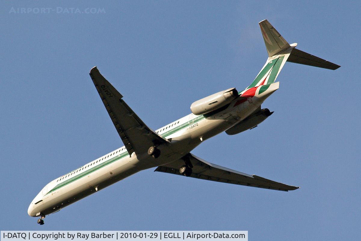 I-DATQ, 1995 McDonnell Douglas MD-82 (DC-9-82) C/N 53233, McDonnell-Douglas DC-9-82 [53233] (Alitalia) Home~G 29/01/2010. On approach 27R.