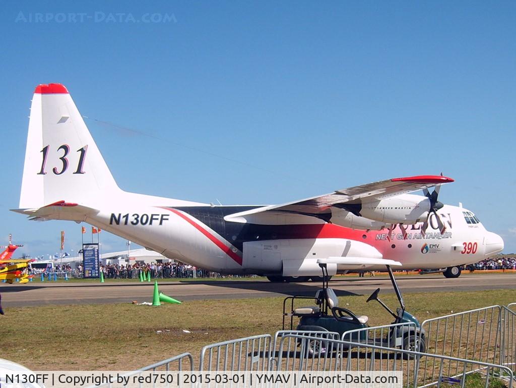 N130FF, 1980 Lockheed EC-130Q Hercules C/N 382-4901, Coulson Lockheed Hercules Fire Fighter on static display at Avalon 2015