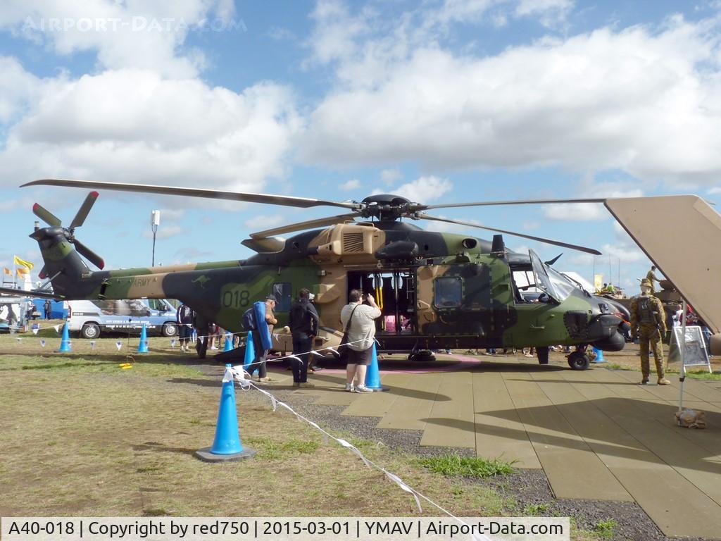 A40-018, NHI MRH-90 C/N 1225, NH MRH 90 A40-018 on display at Avalon 2015
