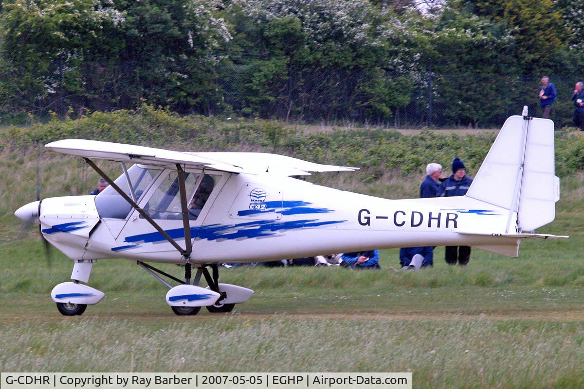 G-CDHR, 2005 Comco Ikarus C42 FB80 C/N 0502-6652, Comco Ikarus C-42 FB80 Cyclone [0502-6652] Popham~G 05/05/2007