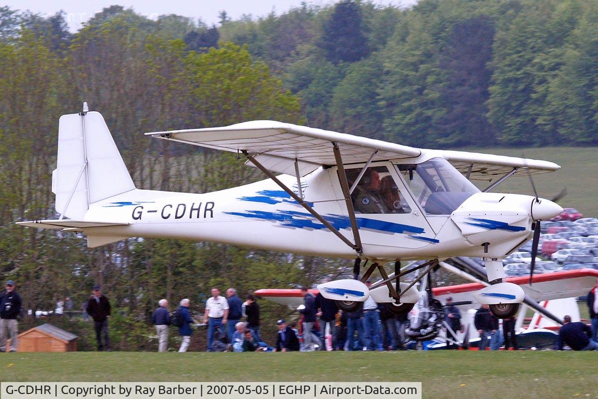 G-CDHR, 2005 Comco Ikarus C42 FB80 C/N 0502-6652, Comco Ikarus C-42 FB80 Cyclone [0502-6652] Popham~G 05/05/2007