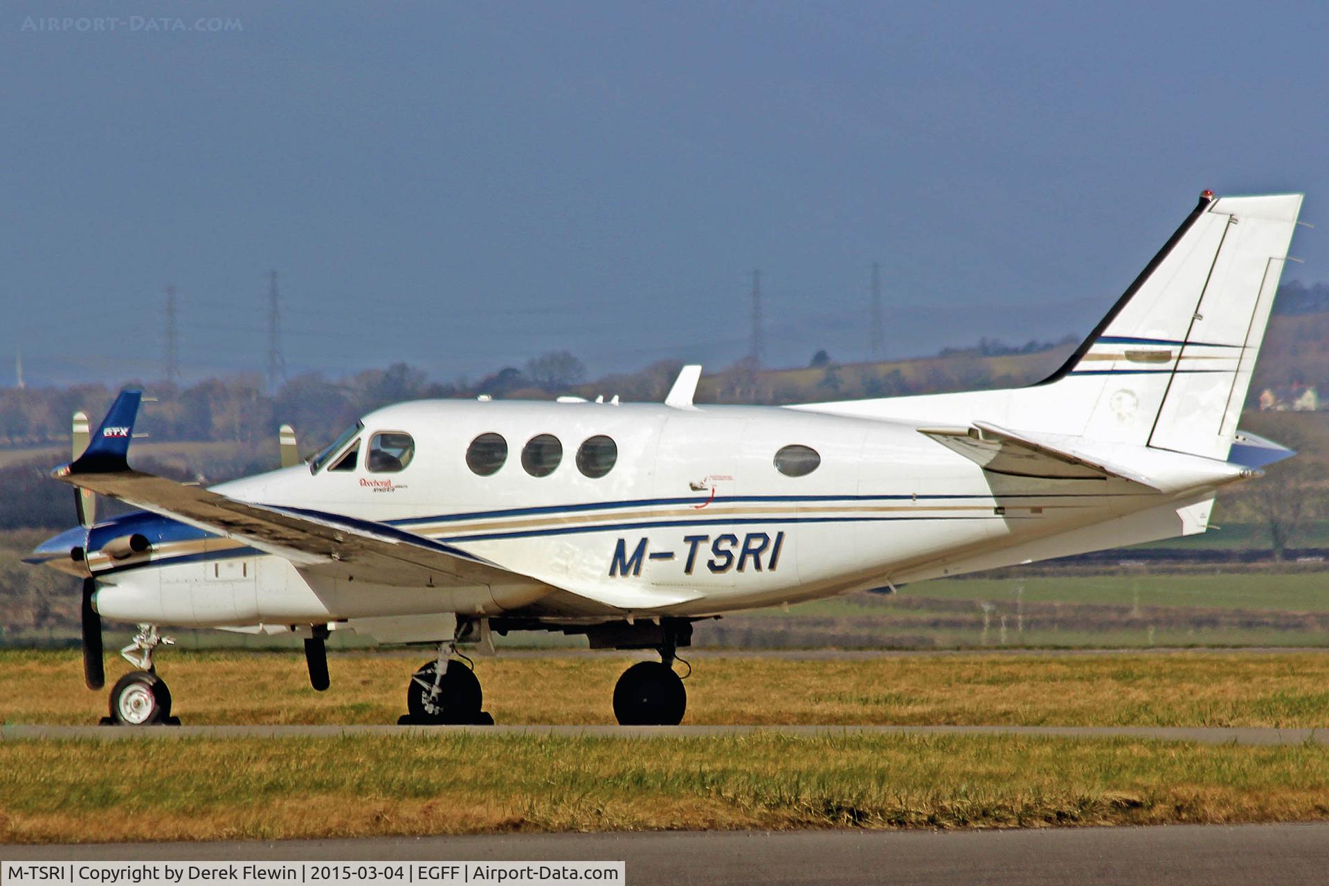 M-TSRI, Hawker Beechcraft C90GTI King Air C/N LJ-2033, king air, Hawarden based, previously N8133H, seen parked up at EGFF.
