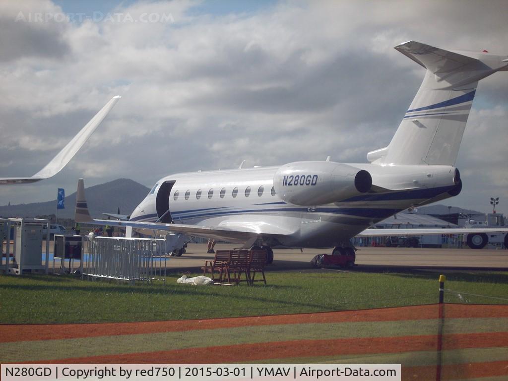 N280GD, 2011 Israel Aircraft Industries Gulfstream G280 C/N 2004, Gulfstream G280 N280GD at Avalon 2015