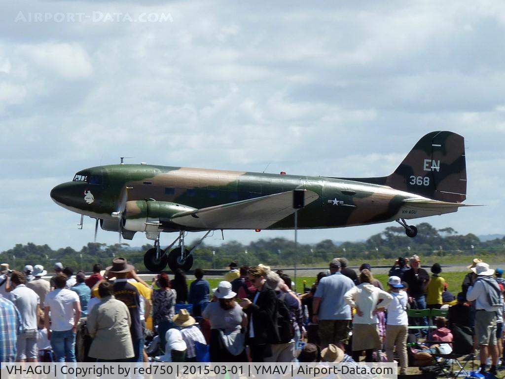 VH-AGU, 1944 Douglas DC3C-S1C3G (C-47B) C/N 15920, Douglas C47 VH-AGU at Avalon 2015