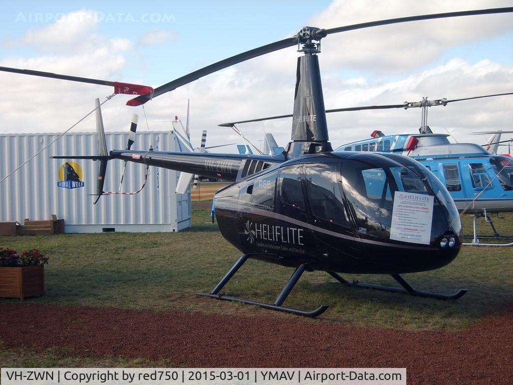 VH-ZWN, 2012 Robinson R66 Turbine C/N 0384, Robinson R66 VH-ZWN at Avalon 2015