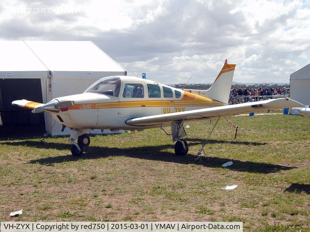 VH-ZYX, 1980 Beech C24R Sierra C/N MC-732, Beech Sierra VH-ZYX at Avalon 2015