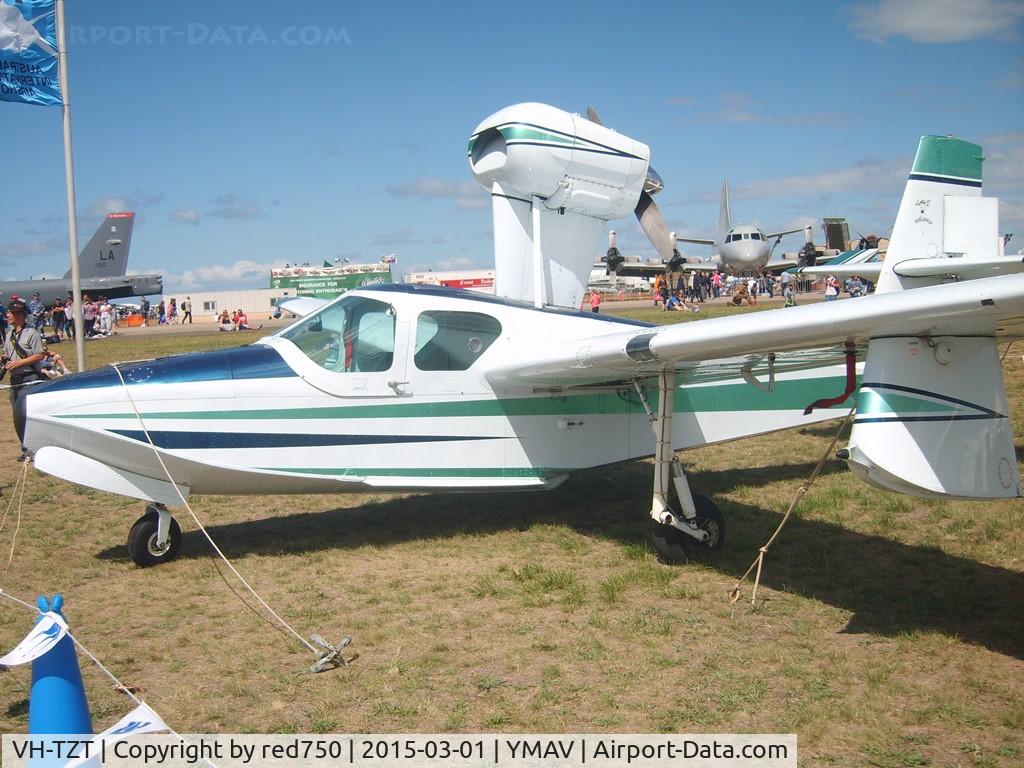 VH-TZT, 1977 Lake LA-4-200 Buccaneer C/N 864, Lake Buccaneer VH-TZT at Avalon 2015