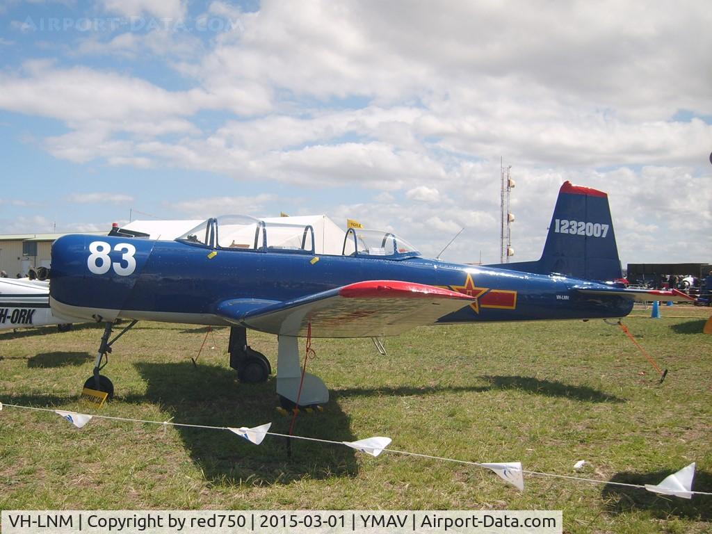 VH-LNM, 1975 Nanchang CJ-6A C/N 1232007, Nanchang CJ-6A VH-LNM at Avalon 2015