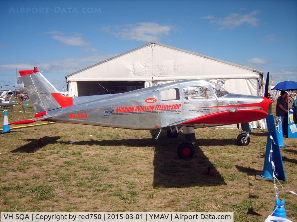 VH-SQA, 1967 Beech 19A Musketeer Sport C/N MB-289, Beech Sport VH-SQA at Avalon 2015