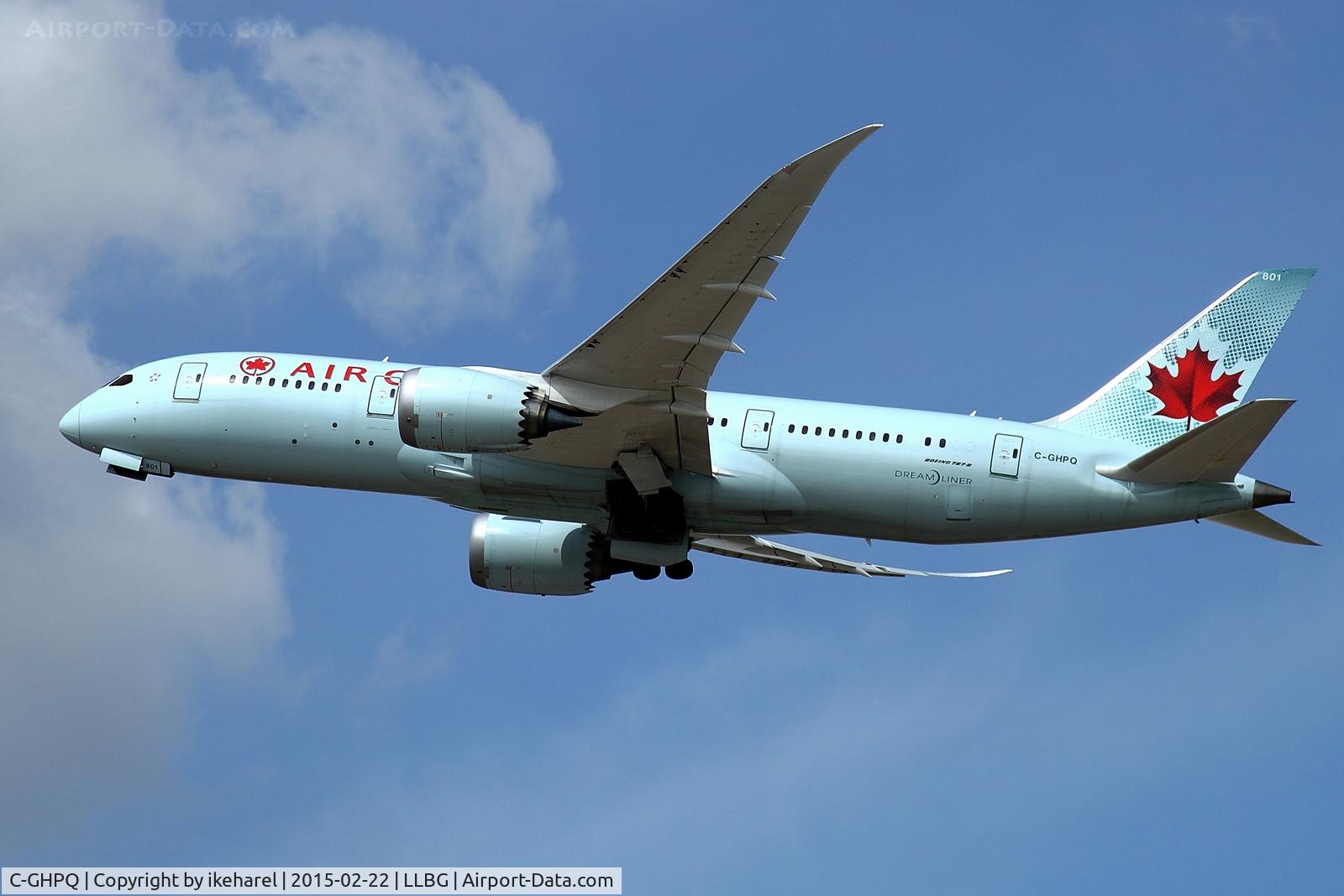 C-GHPQ, 2014 Boeing 787-8 Dreamliner C/N 35257, T/O runway 26, fly to Toronto.