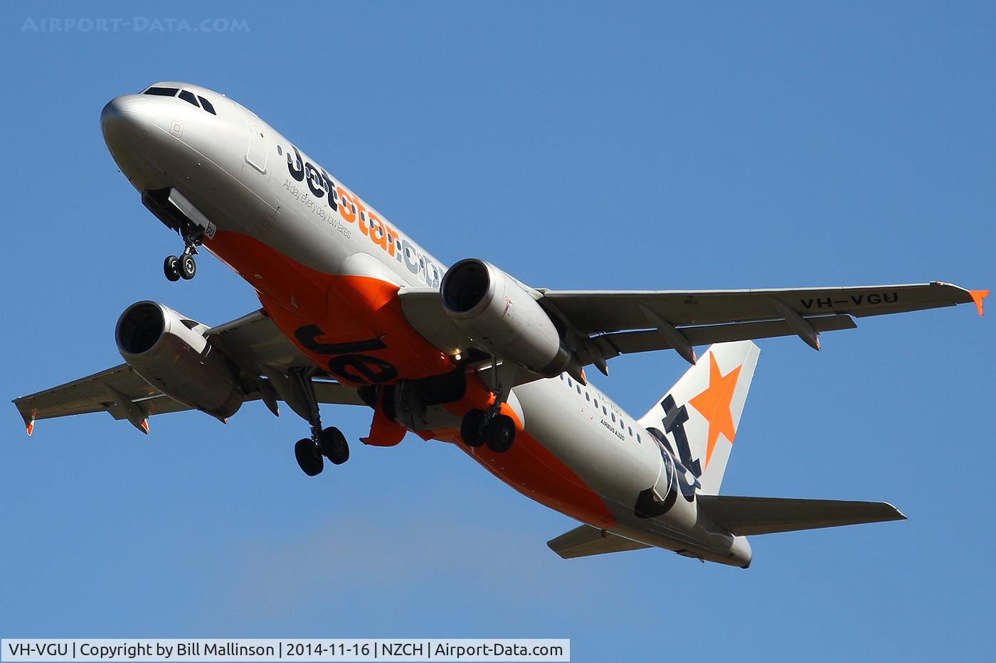 VH-VGU, 2010 Airbus A320-214 C/N 4245, up and away from 02