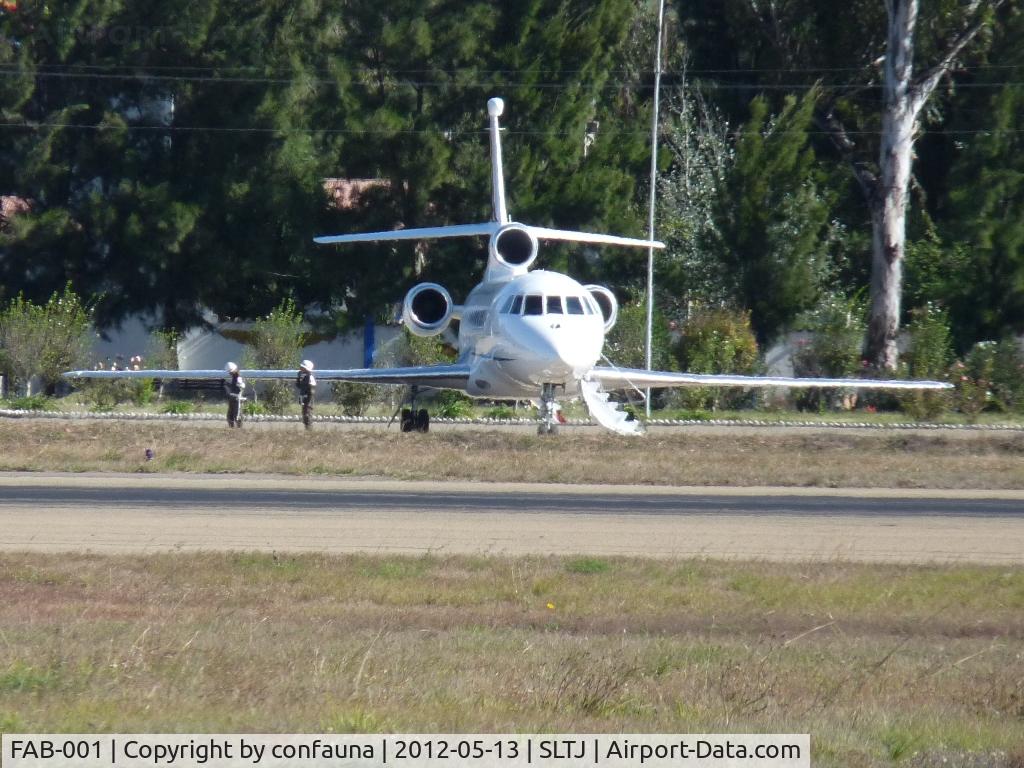 FAB-001, 2008 Dassault Falcon 900EX C/N 209, FAB-001, the President's plane, in Tarija