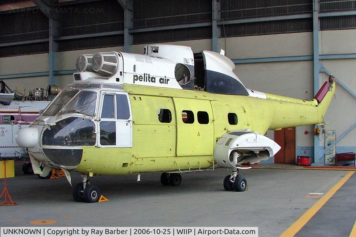 UNKNOWN, Helicopters Various C/N unknown, Unmarked SA.330 Puma  of (Pelita Air Service) Pondok Cabe~PK 25/10/2006 (WIIP)