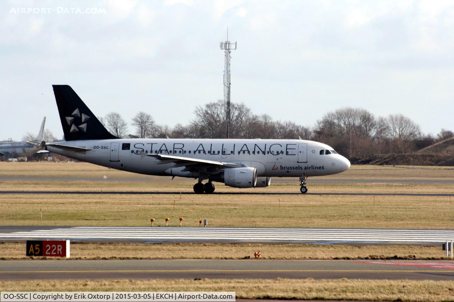 OO-SSC, 1999 Airbus A319-112 C/N 1086, OO-SSC taxing for take off rw 04R