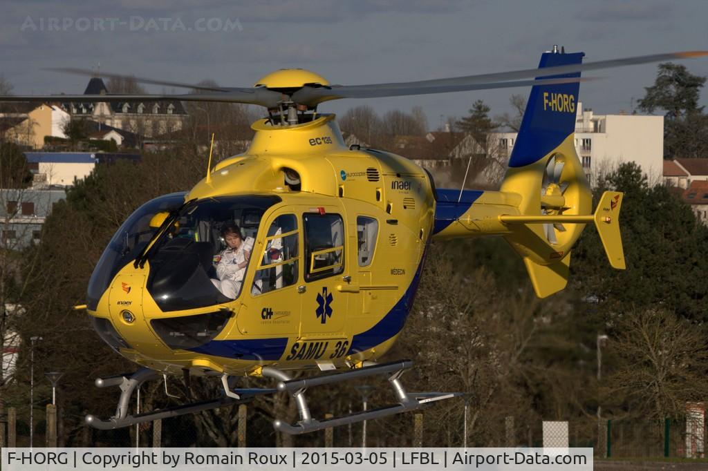 F-HORG, 2005 Eurocopter EC-135P-2 C/N 0438, Take off CHU Limoges