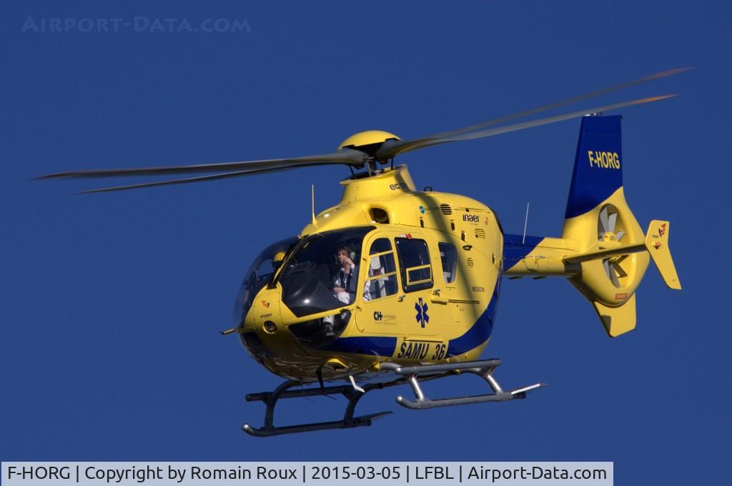 F-HORG, 2005 Eurocopter EC-135P-2 C/N 0438, Take off CHU Limoges