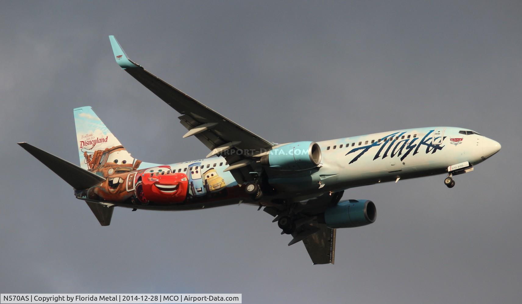 N570AS, 2007 Boeing 737-890 C/N 35185, Alaska 