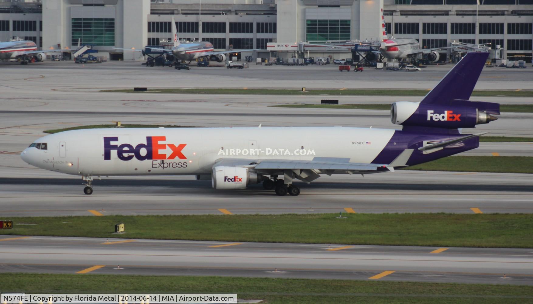 N574FE, 1991 McDonnell Douglas MD-11F C/N 48499, Fed Ex