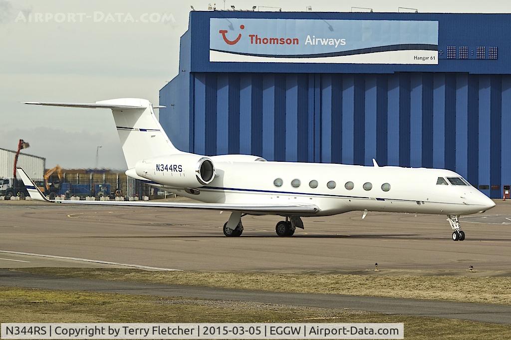 N344RS, 2013 Gulfstream Aerospace GV-SP (G550) C/N 5444, 2013 Gulfstream Aerospace G550 (VSP), c/n: 5444 at Luton