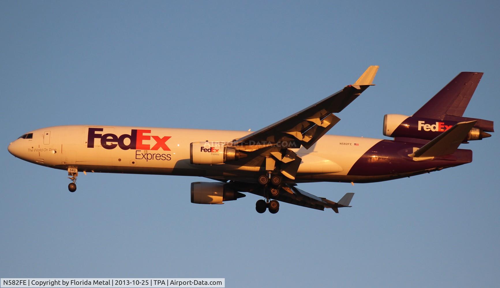 N582FE, 1991 McDonnell Douglas MD-11F C/N 48420, Fed Ex