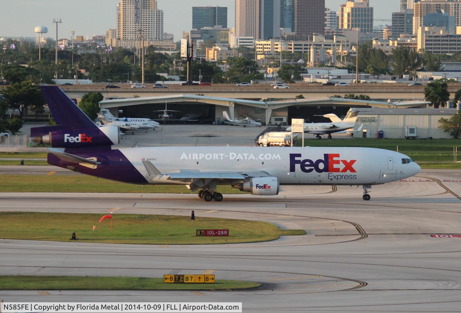 N585FE, 1992 McDonnell Douglas MD-11F C/N 48481, Fed Ex