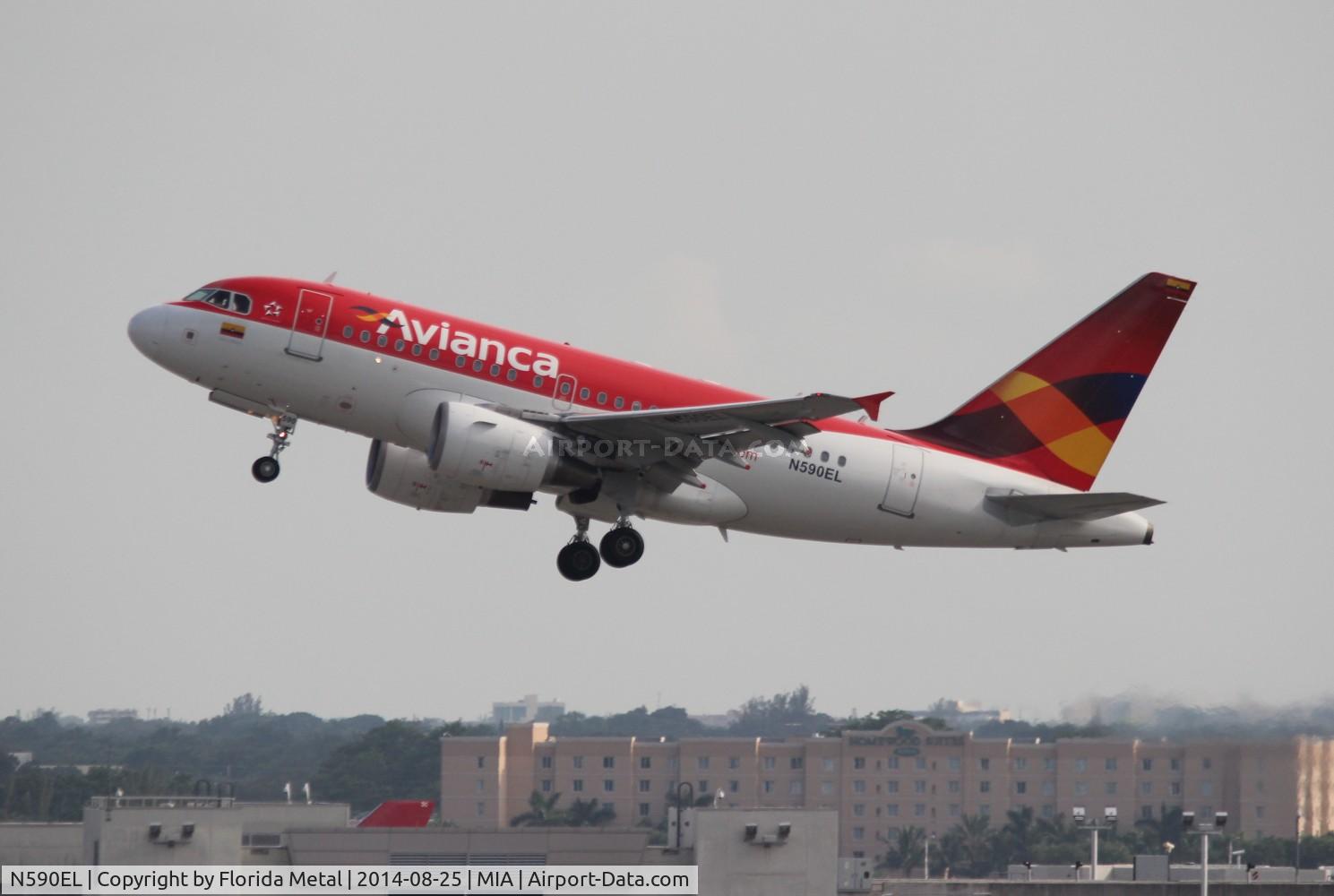N590EL, 2004 Airbus A318-111 C/N 2328, Avianca