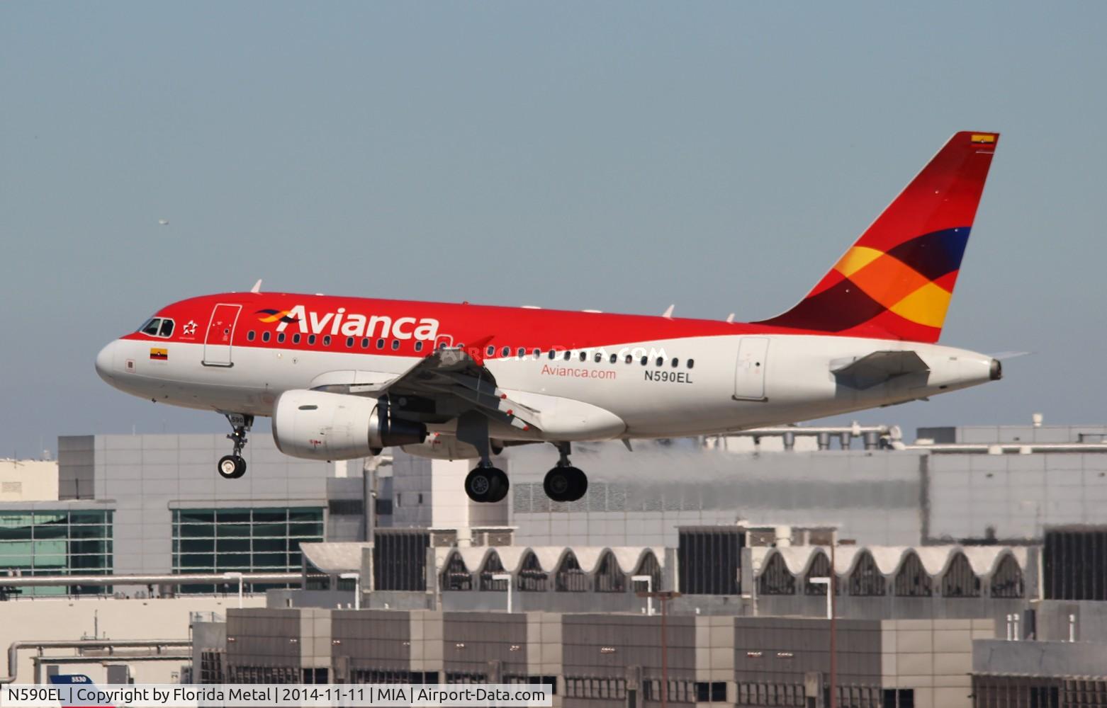 N590EL, 2004 Airbus A318-111 C/N 2328, Avianca