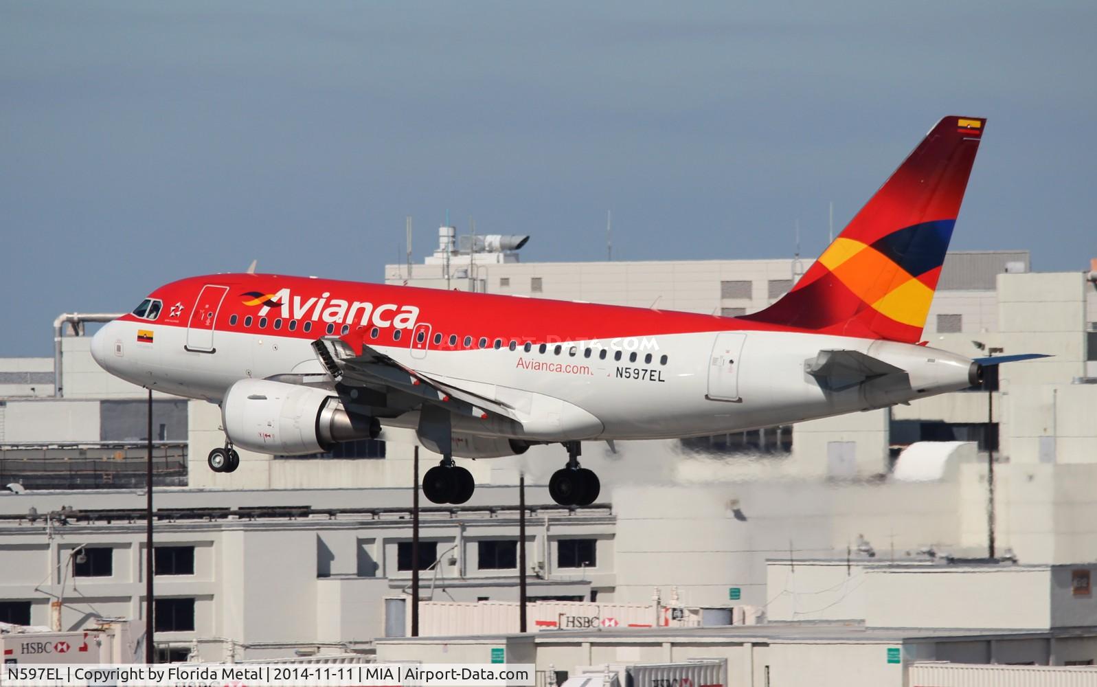 N597EL, 2005 Airbus A318-111 C/N 2544, Avianca