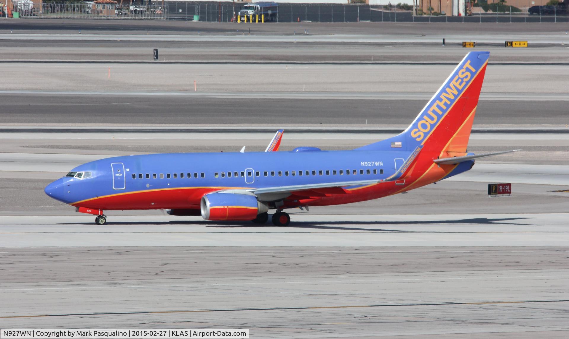 N927WN, 2008 Boeing 737-7H4 C/N 36889, Boeing 737-700