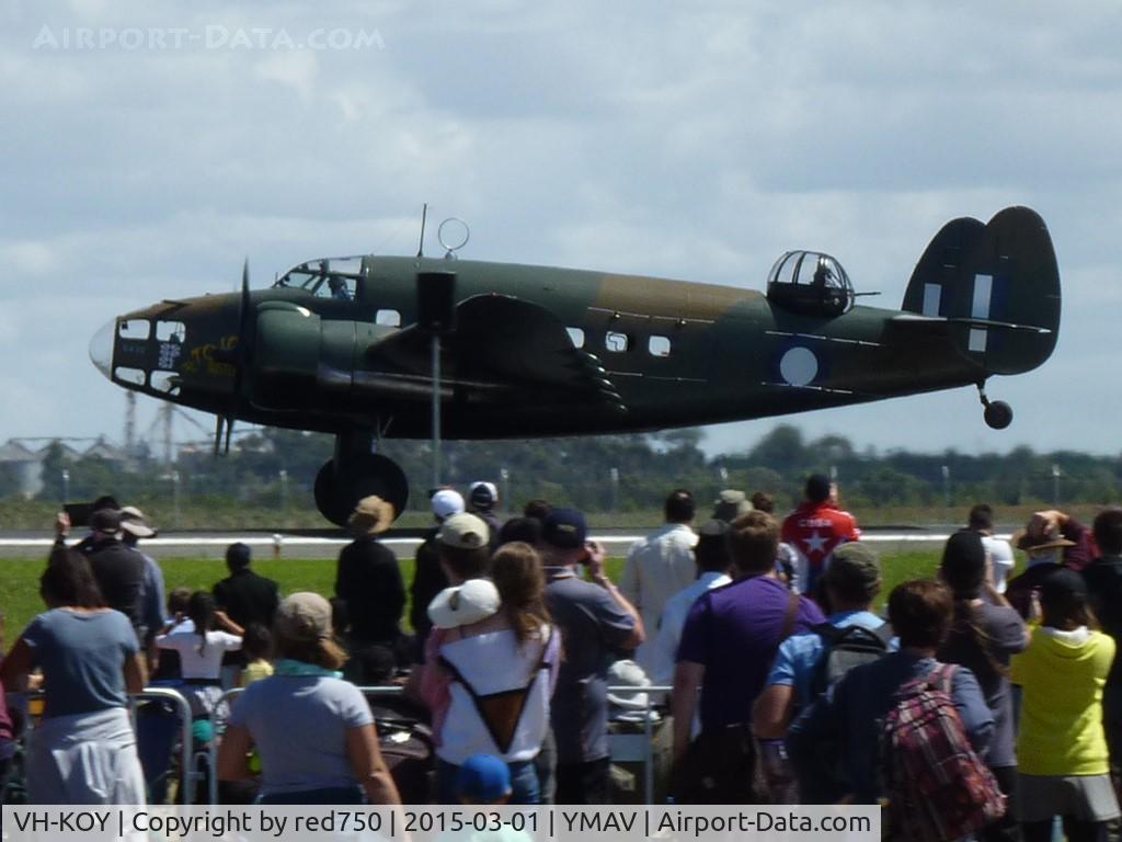 VH-KOY, 1939 Lockheed Hudson IVA C/N 6041, Lockheed Hudson VH-KOY at Avalon 2015
