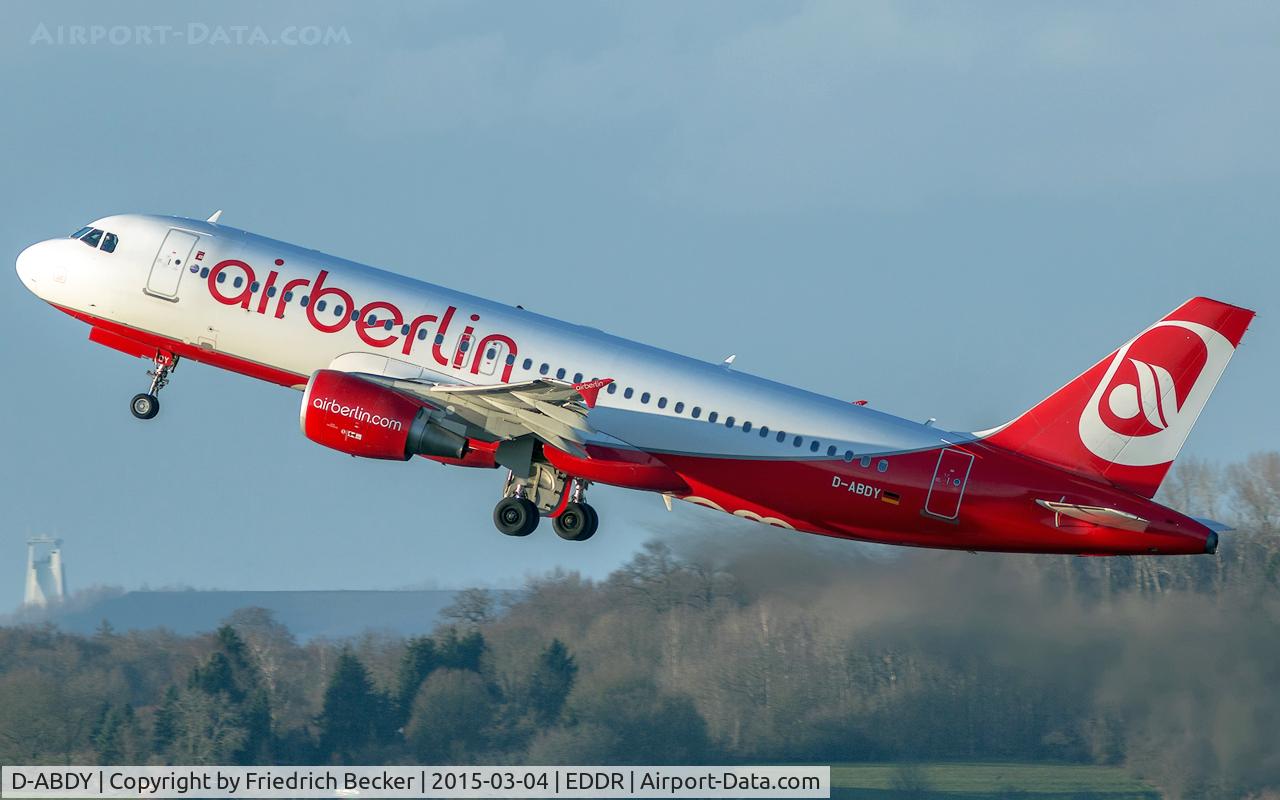 D-ABDY, 2009 Airbus A320-214 C/N 4013, departure to Palma
