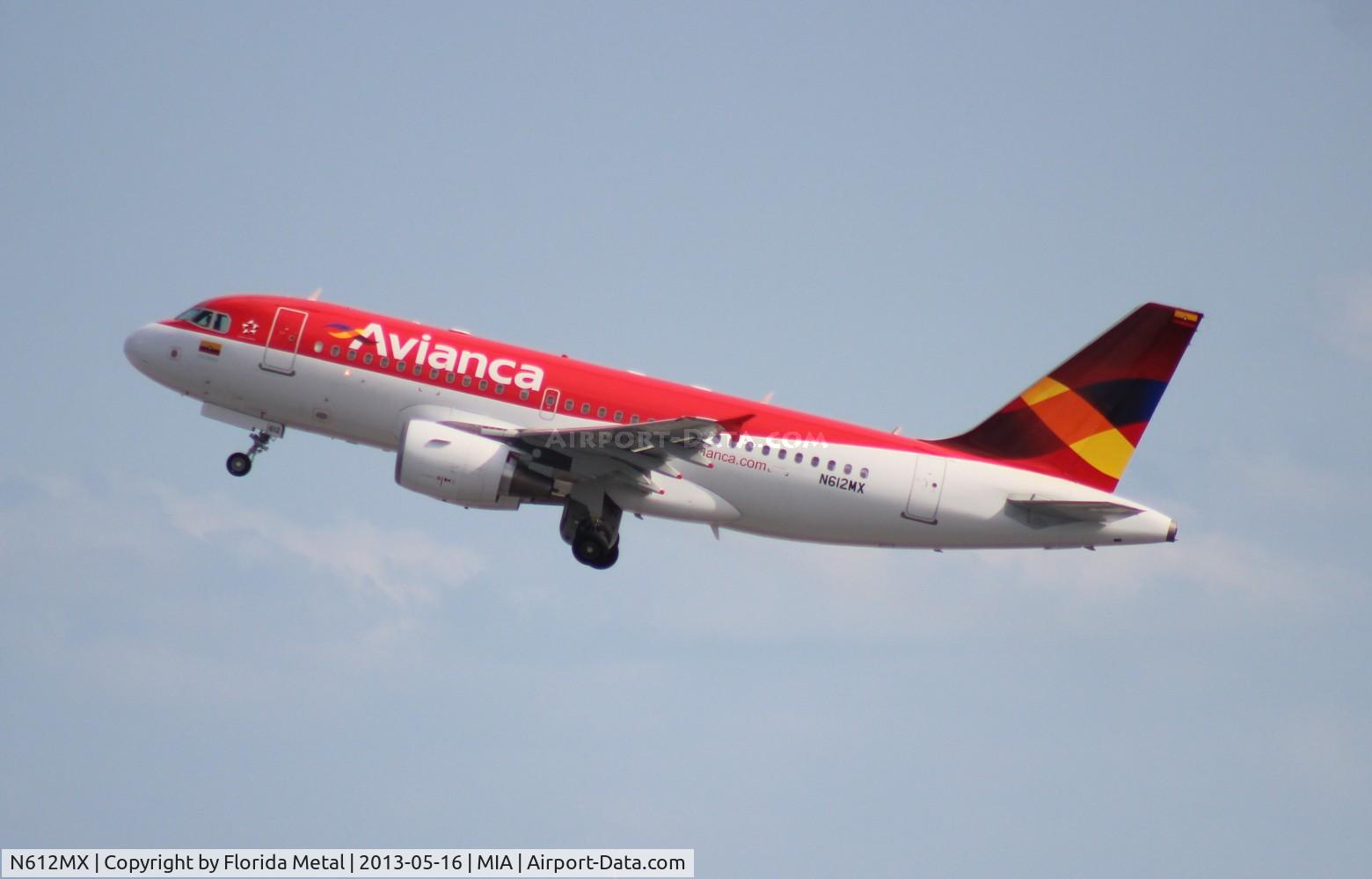 N612MX, 2001 Airbus A319-112 C/N 1612, Avianca