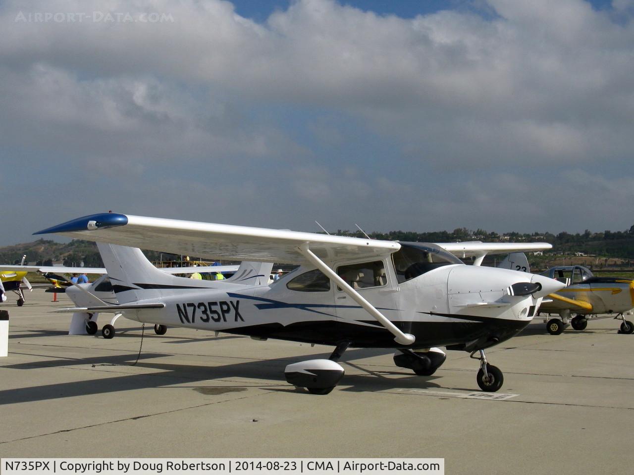 N735PX, 1977 Cessna 182Q Skylane C/N 18265587, 1977 Cessna 182Q SKYLANE as Peterson 260SE STOL conversion by STC. Canard has variable incidence.