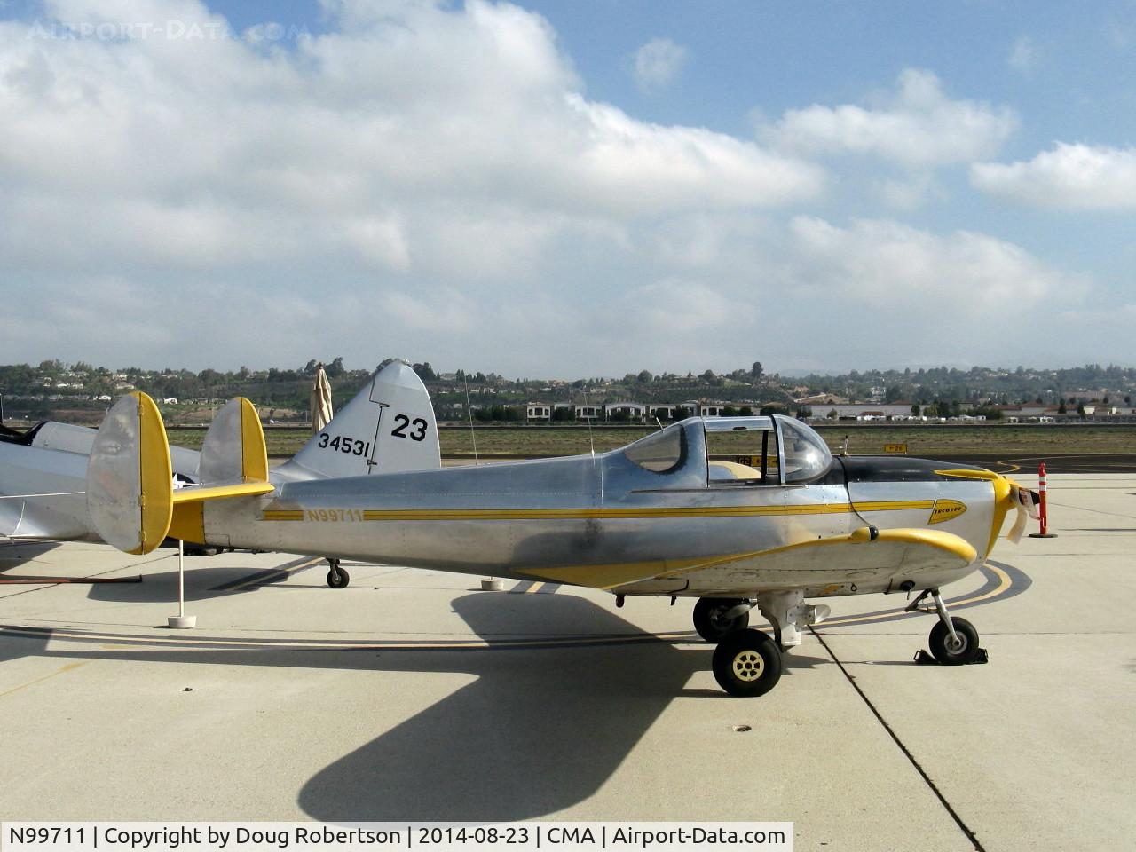 N99711, 1946 Erco 415D Ercoupe C/N 2334, 1946 ERCO Ercoupe 415-D, Continental O-200 100 Hp upgrade