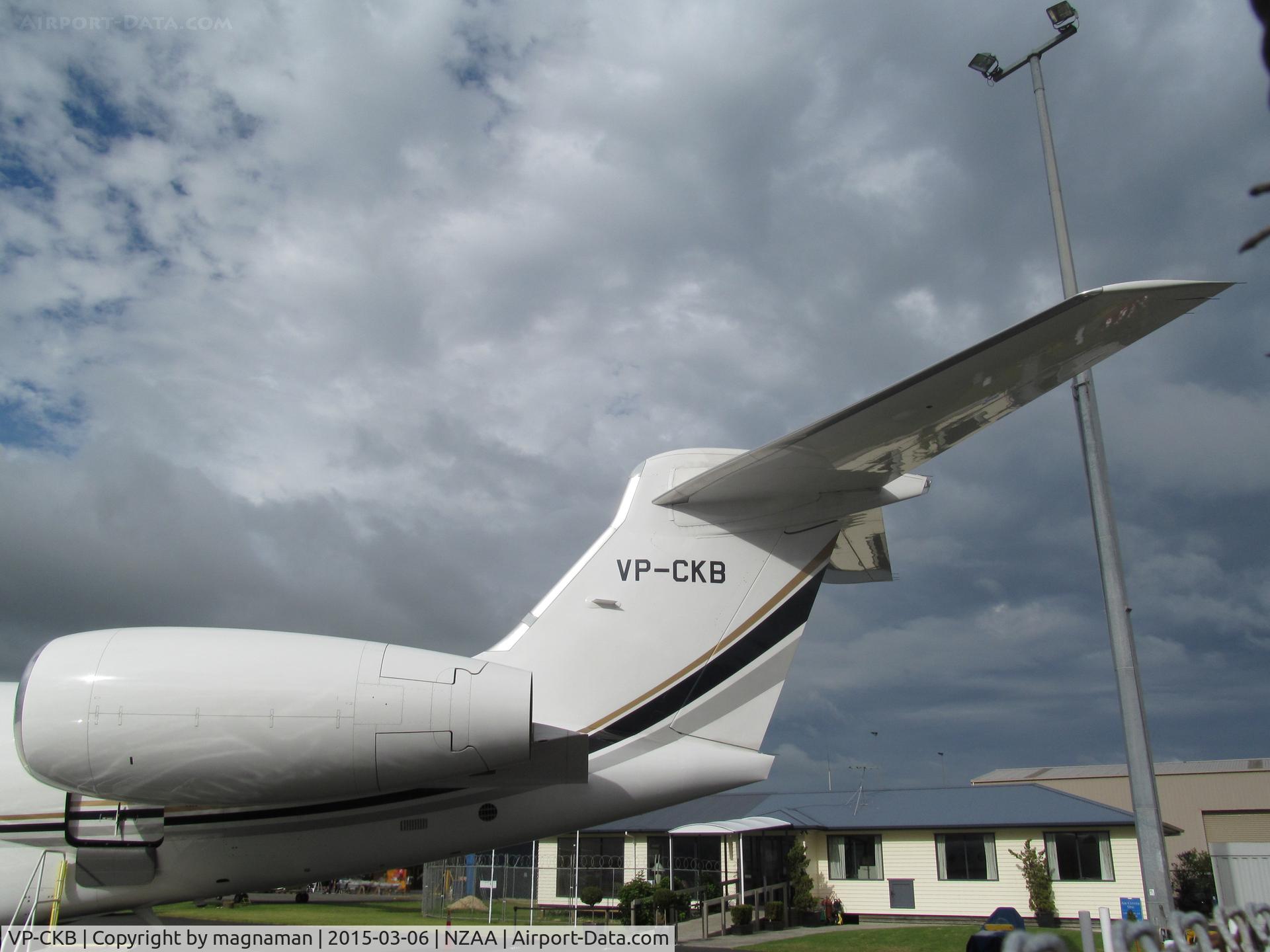 VP-CKB, 2013 Gulfstream Aerospace G650 (G-VI) C/N 6068, close up to tail - because it was close up!