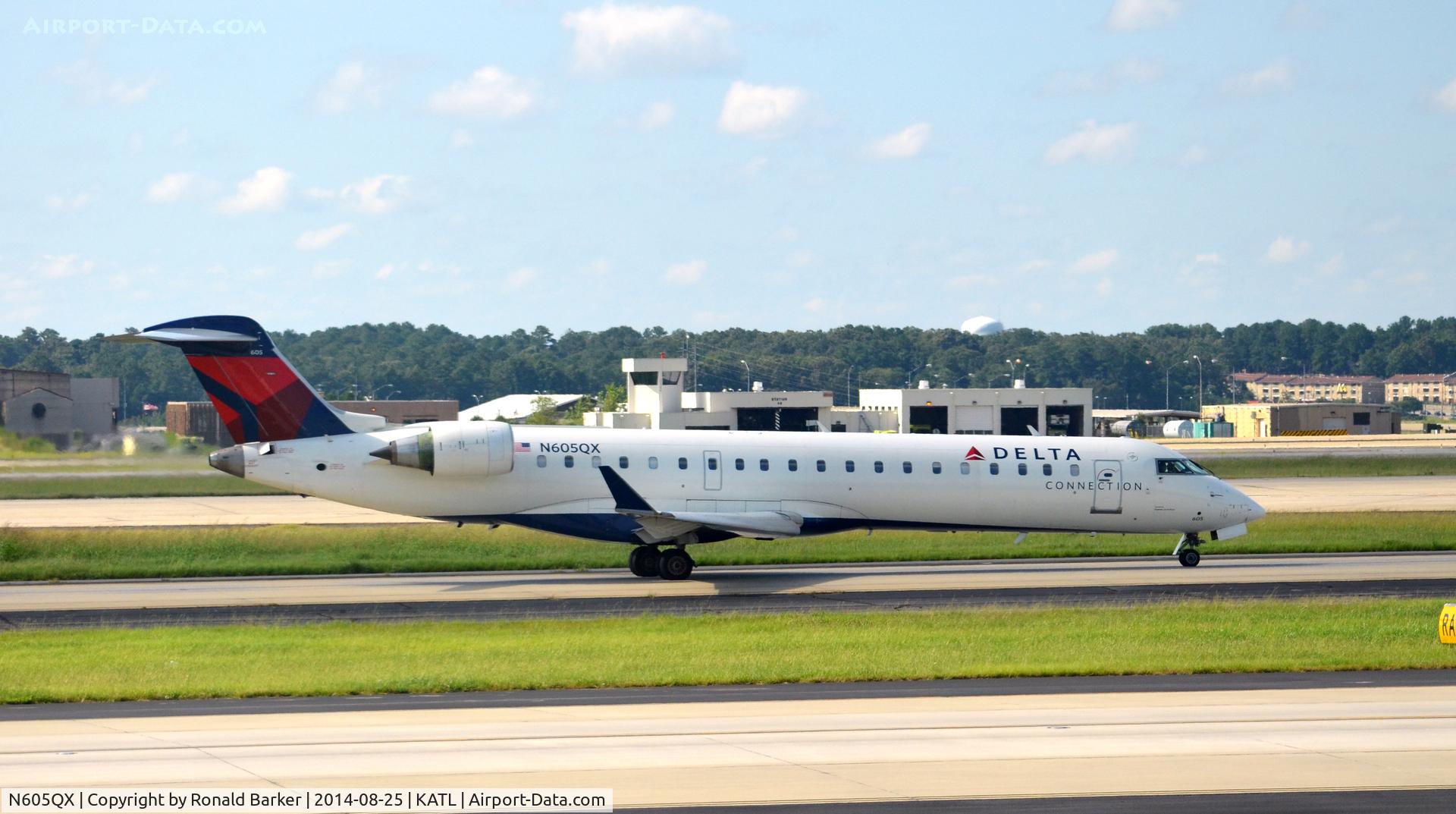 N605QX, 2002 Bombardier CRJ-701 (CL-600-2C10) Regional Jet C/N 10022, Taxi Atlanta