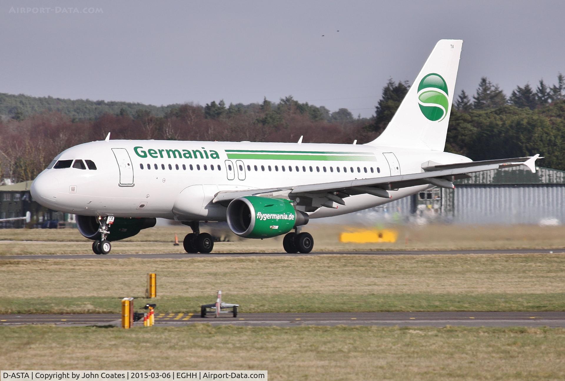 D-ASTA, 2011 Airbus A319-112 C/N 4663, Back in Germania livery