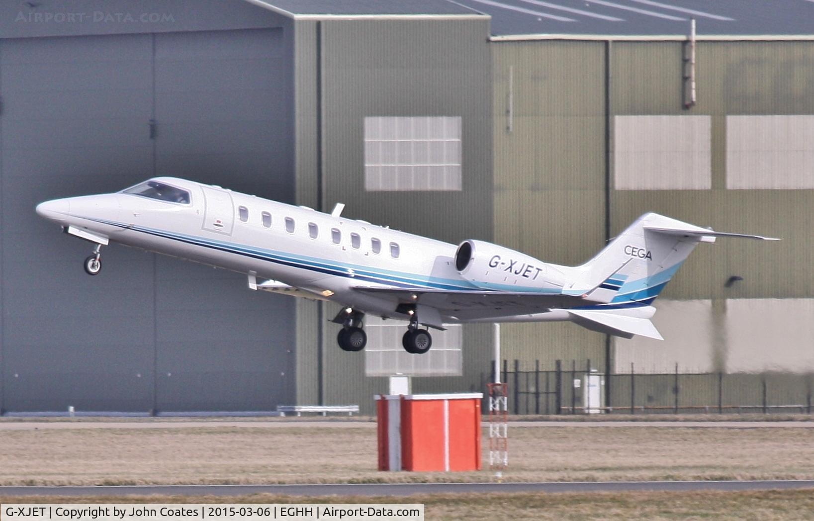 G-XJET, 2006 Learjet 45 C/N 45-311, Departs off 26