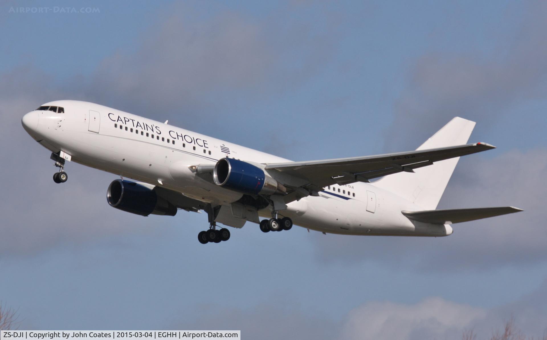ZS-DJI, 1986 Boeing 767-216 C/N 23624, Climbing off 26