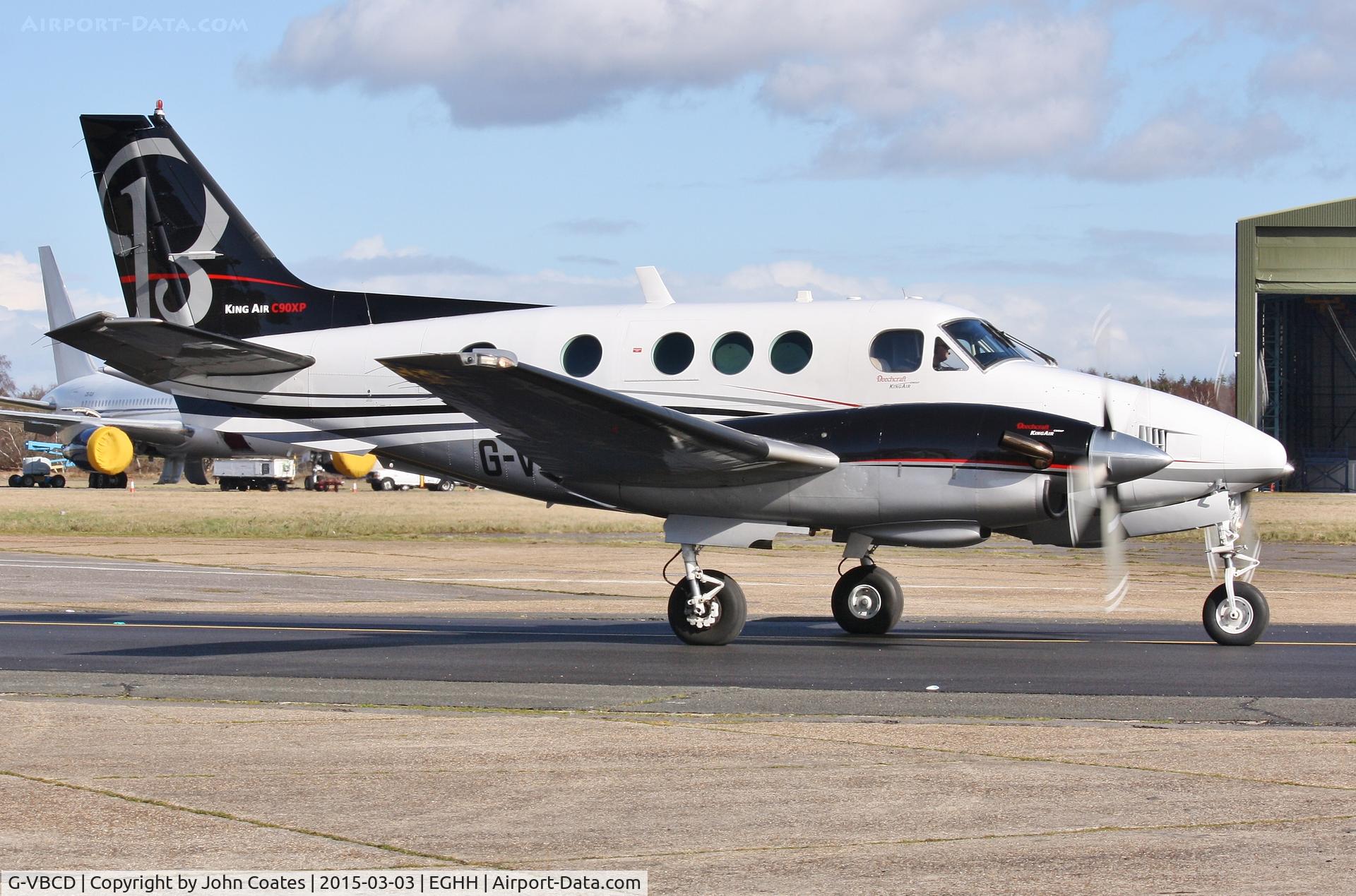 G-VBCD, 1981 Beech C90 King Air C/N LJ-972, Resident taxiing