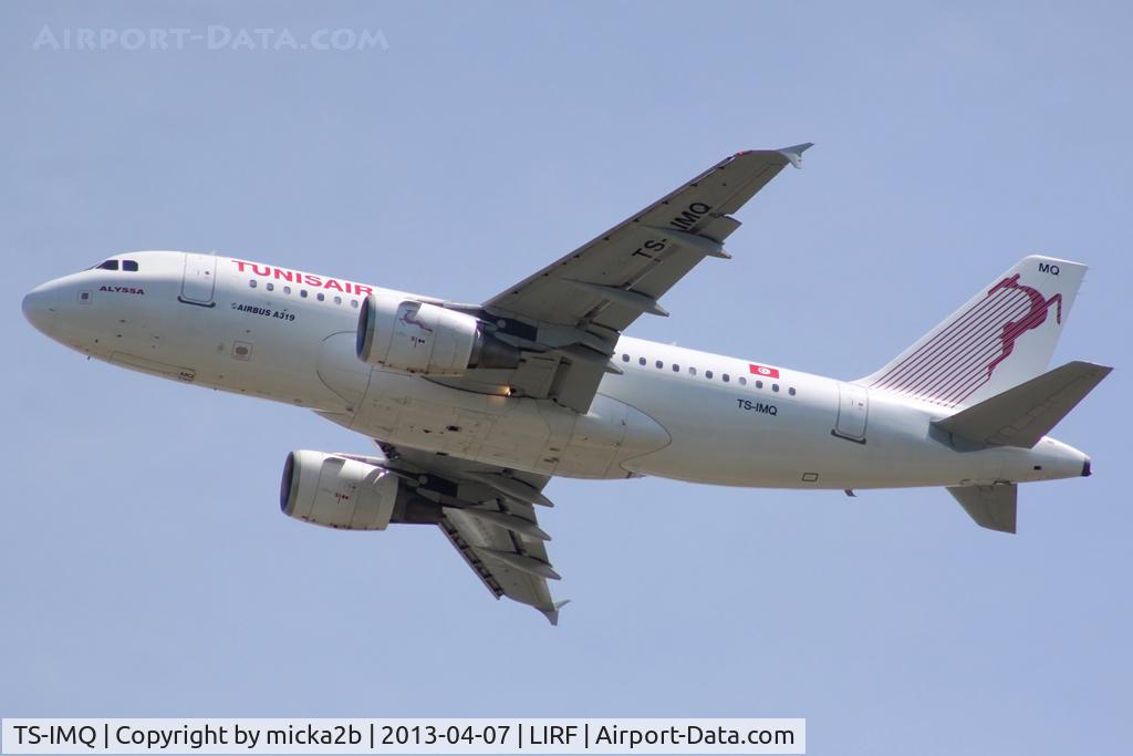 TS-IMQ, 2007 Airbus A319-112 C/N 3096, Take off