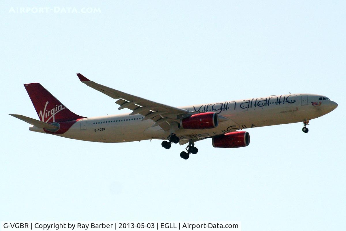 G-VGBR, 2012 Airbus A330-343X C/N 1329, Airbus A330-343E [1329] (Virgin Atlantic) Home~G 03/05/2013. On approach 27L.