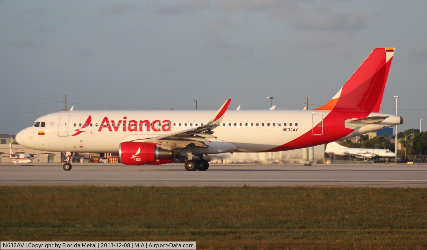 N632AV, 2013 Airbus A320-214 C/N 5632, Avianca A320