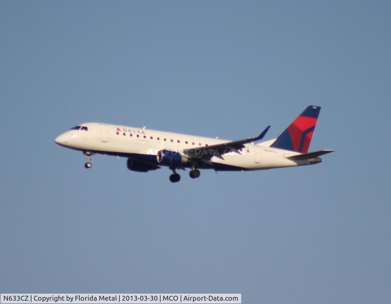 N633CZ, 2008 Embraer 175LR (ERJ-170-200LR) C/N 17000245, Delta Connection E175