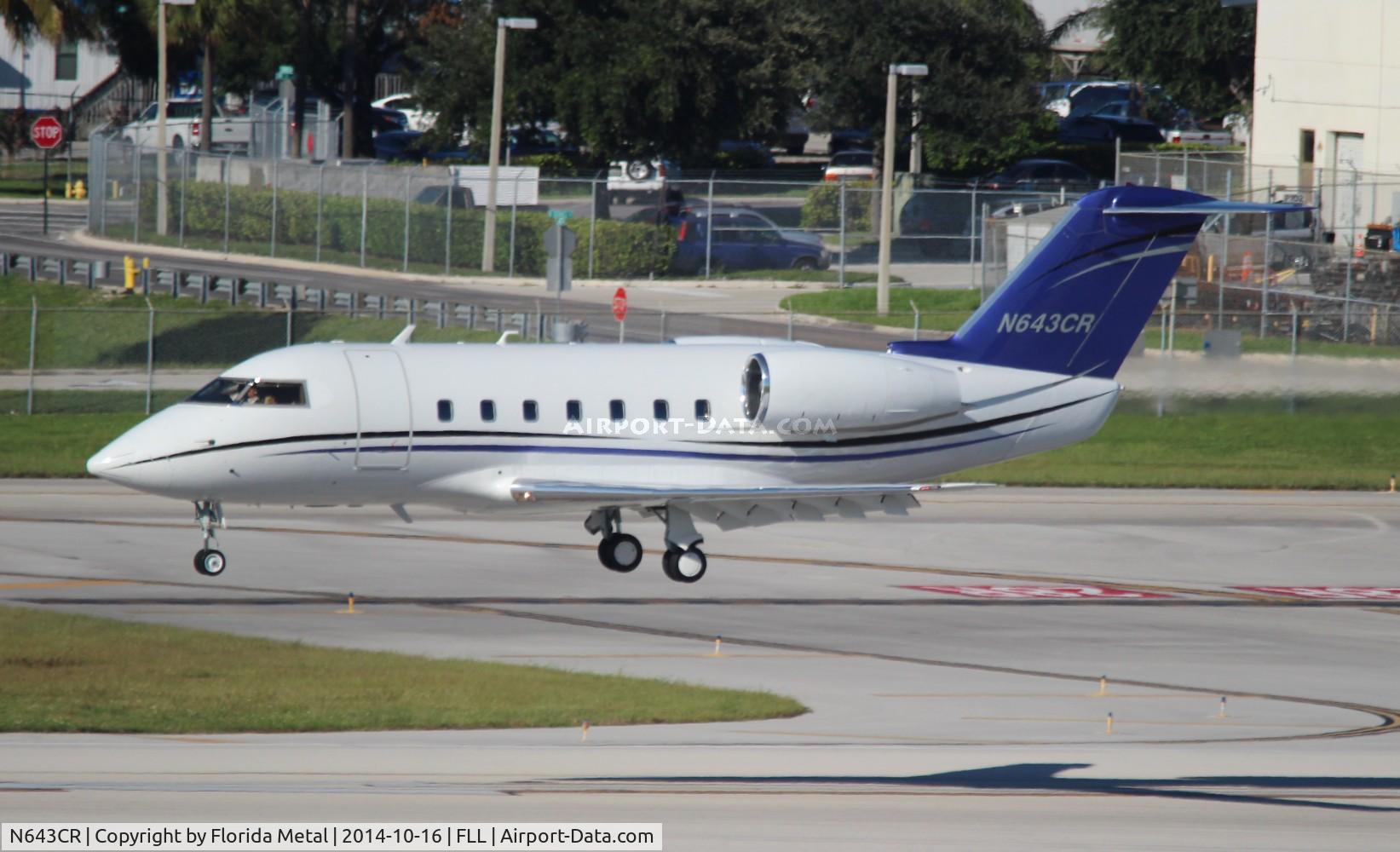 N643CR, 1982 Canadair Challenger 600S (CL-600-1A11) C/N 1055, Challenger 600