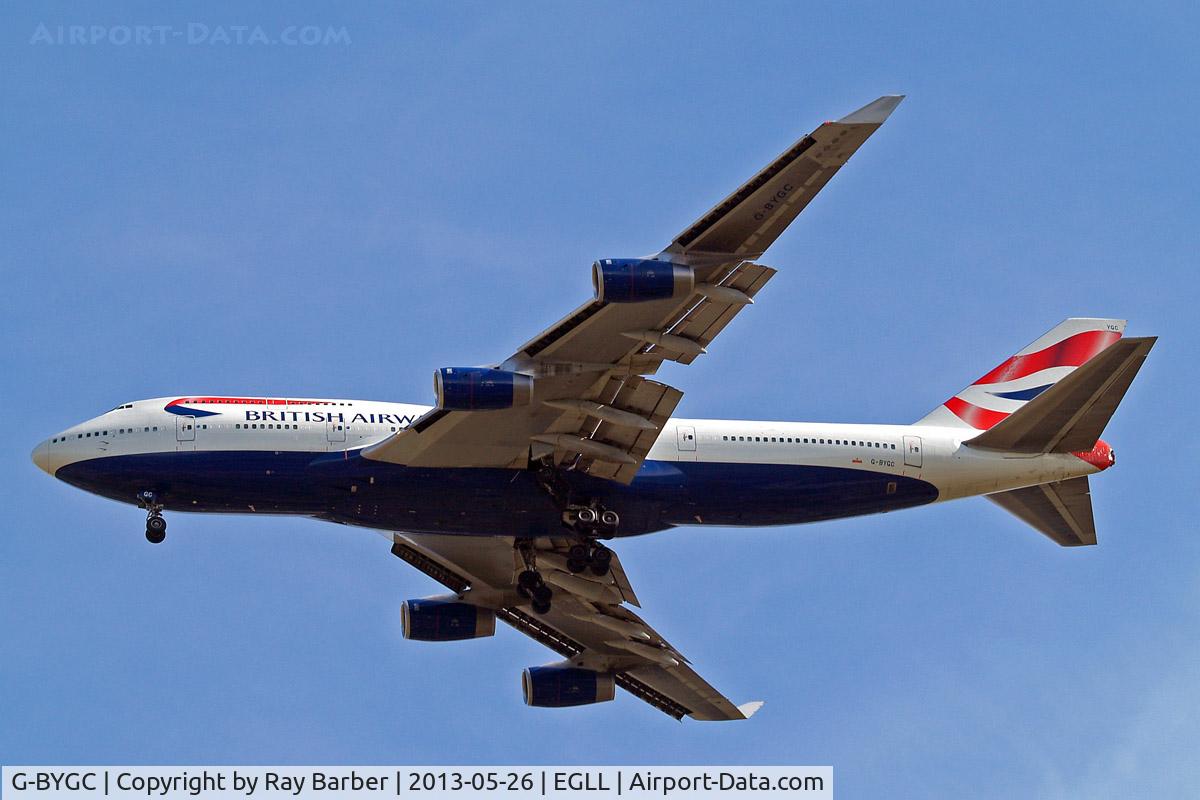 G-BYGC, 1999 Boeing 747-436 C/N 25823, Boeing 747-436 [25823] (British Airways) Home~G 26/05/2013. On approach 27R.