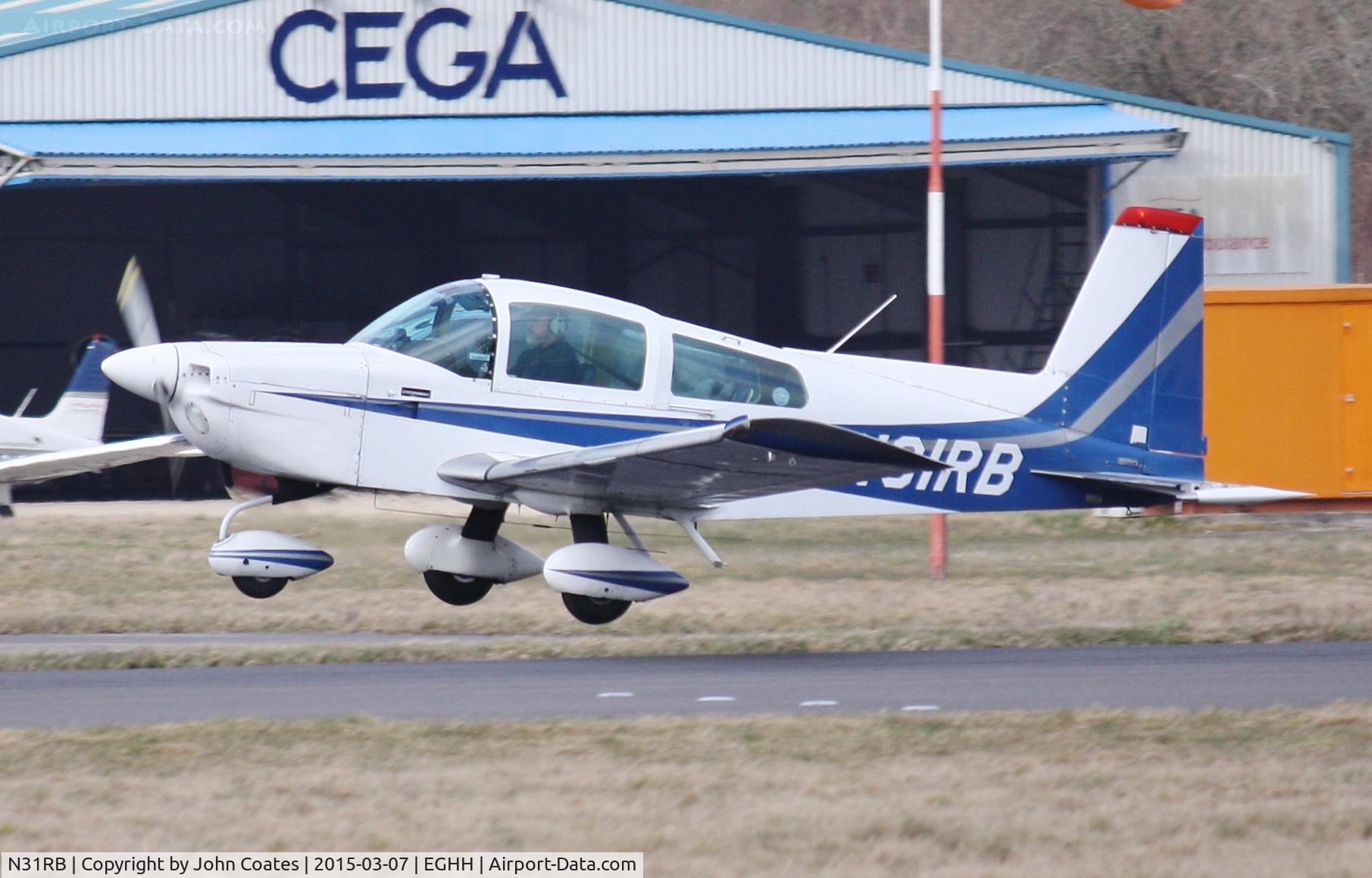N31RB, 1975 Grumman American AA-5B Tiger C/N AA5B-0156, Departing off 26