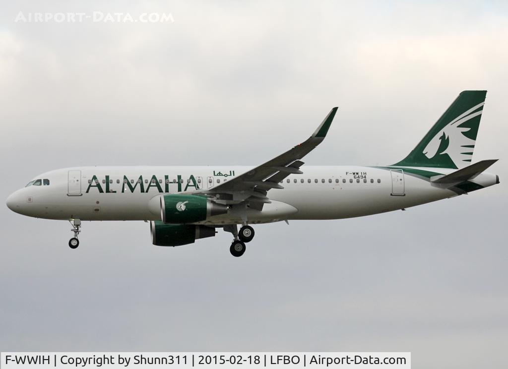 F-WWIH, 2015 Airbus A320-214 C/N 6494, C/n 6494 - To be A7-LAC